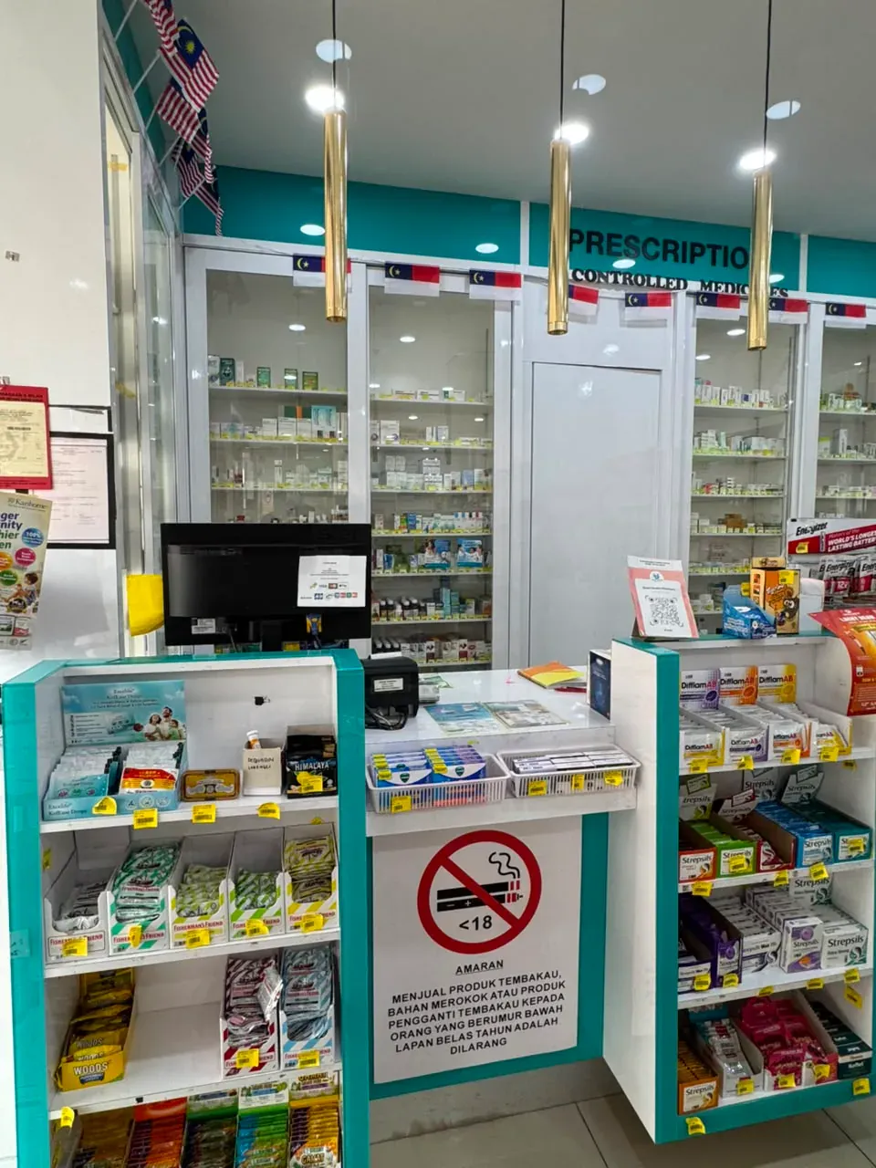 Service counter at the Bukit Baru branch