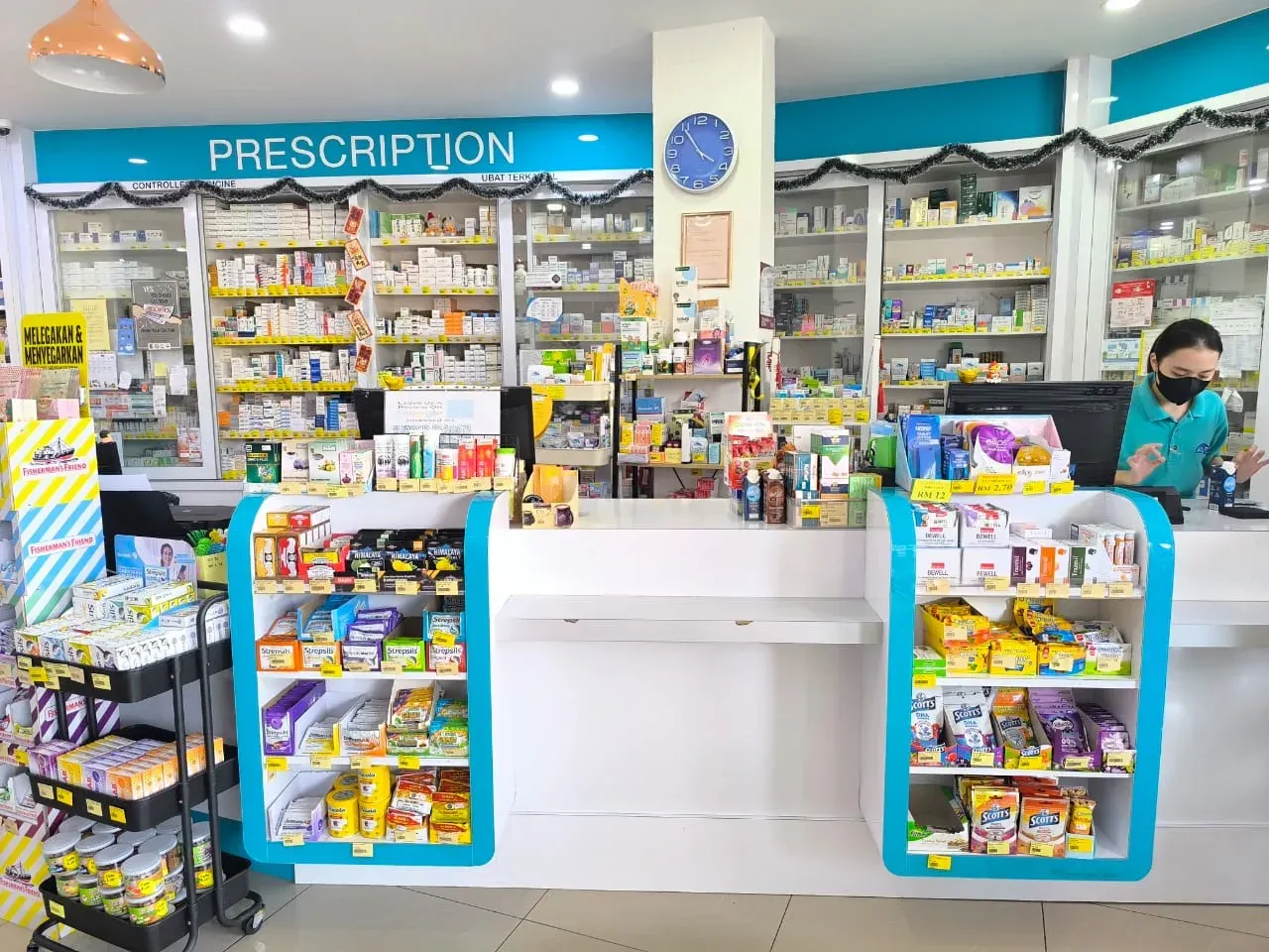 Prescription counter at the Bukit Katil branch