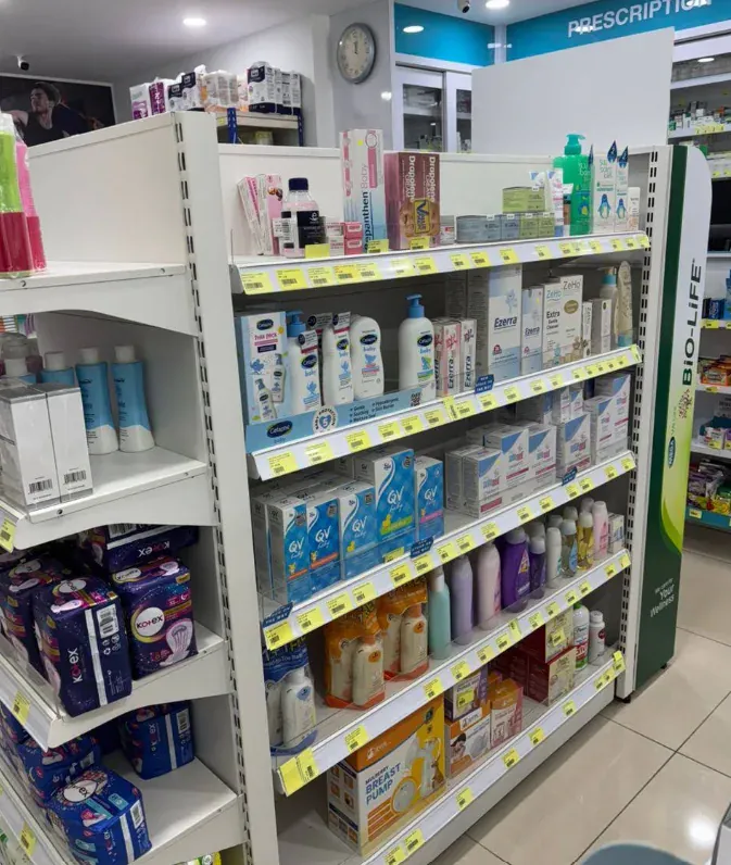 Personal care display at the Cheng Utama branch