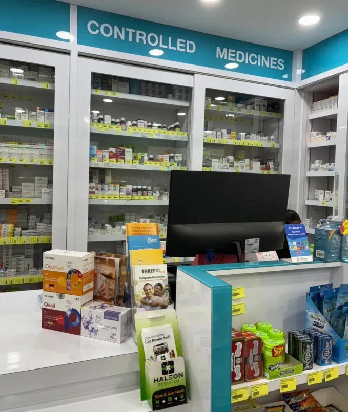 Prescription counter at the Cheng Utama branch