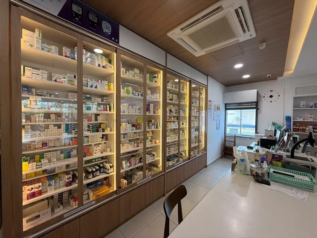 Dispensing counter at the Kota Laksamana branch